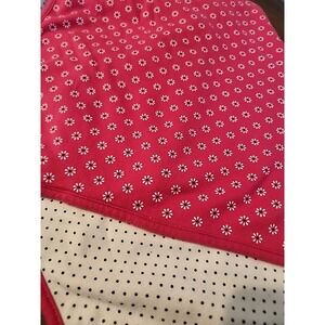 Child of Mine Pink Flowers White Polka Dot Cotton Baby Blanket Carters Floral